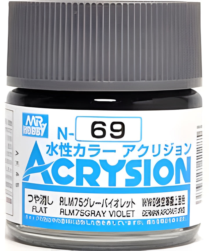 Mr Hobby Acrysion N69 - RLM75 Gray Violet (Semi-Gloss/Aircraft)