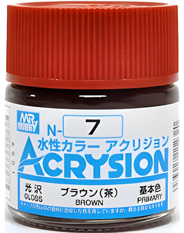 Mr Hobby Acrysion N7 - Brown (Gloss/Primary)
