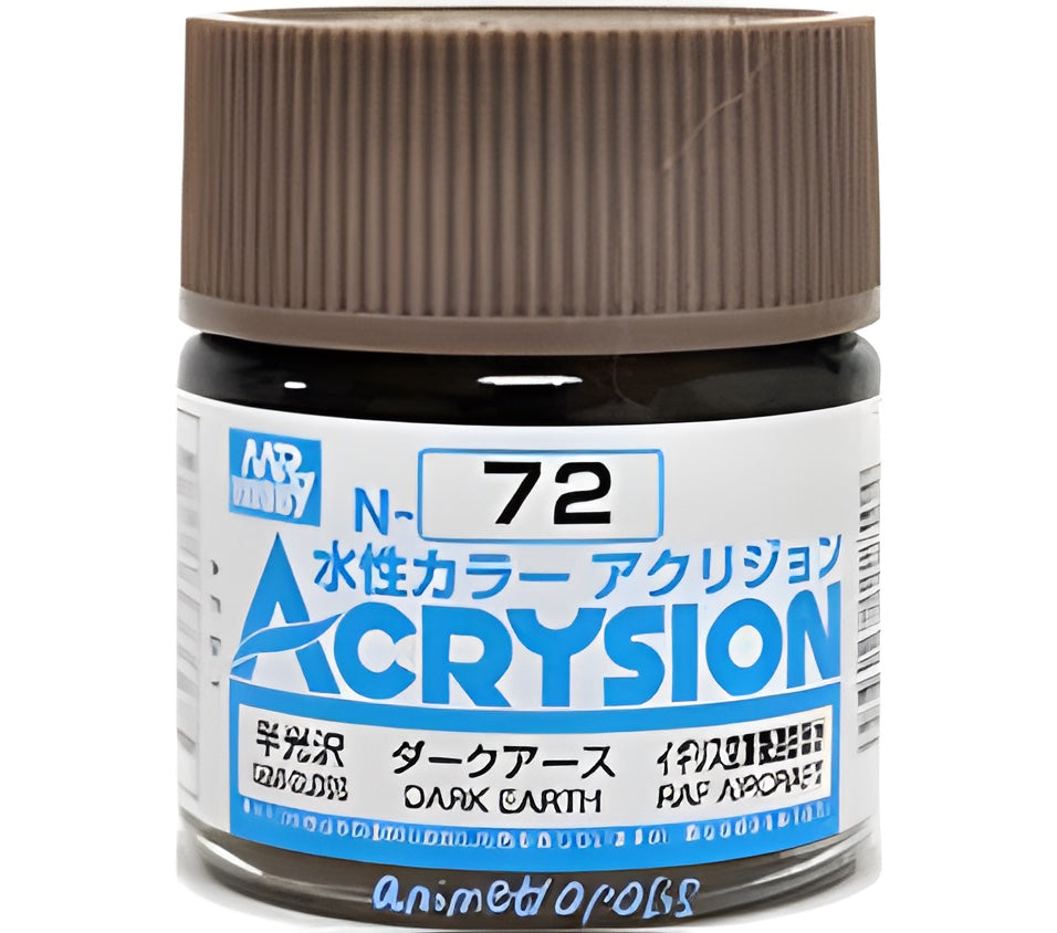 Mr Hobby Acrysion N72 - Dark Earth (Semi-Gloss/Aircraft)