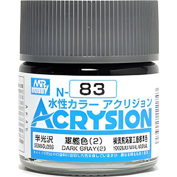 Mr Hobby Acrysion N83 - Dark Gray (2) (Semi-Gloss/US Naval Vessel)