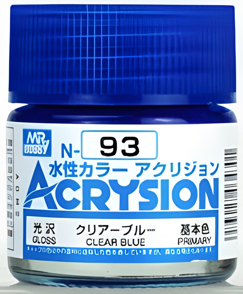 Mr Hobby Acrysion N93 - Clear Blue (Gloss/Primary)