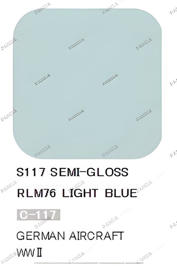 Mr Hobby Mr Color Spray - S117 RLM76 Light Blue (Semi-Gloss/Aircraft)
