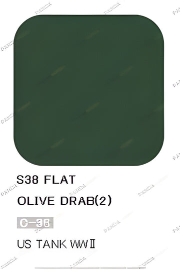 Mr Hobby Mr Color Spray - S38 Olive Drab 2 (Flat/Tank)