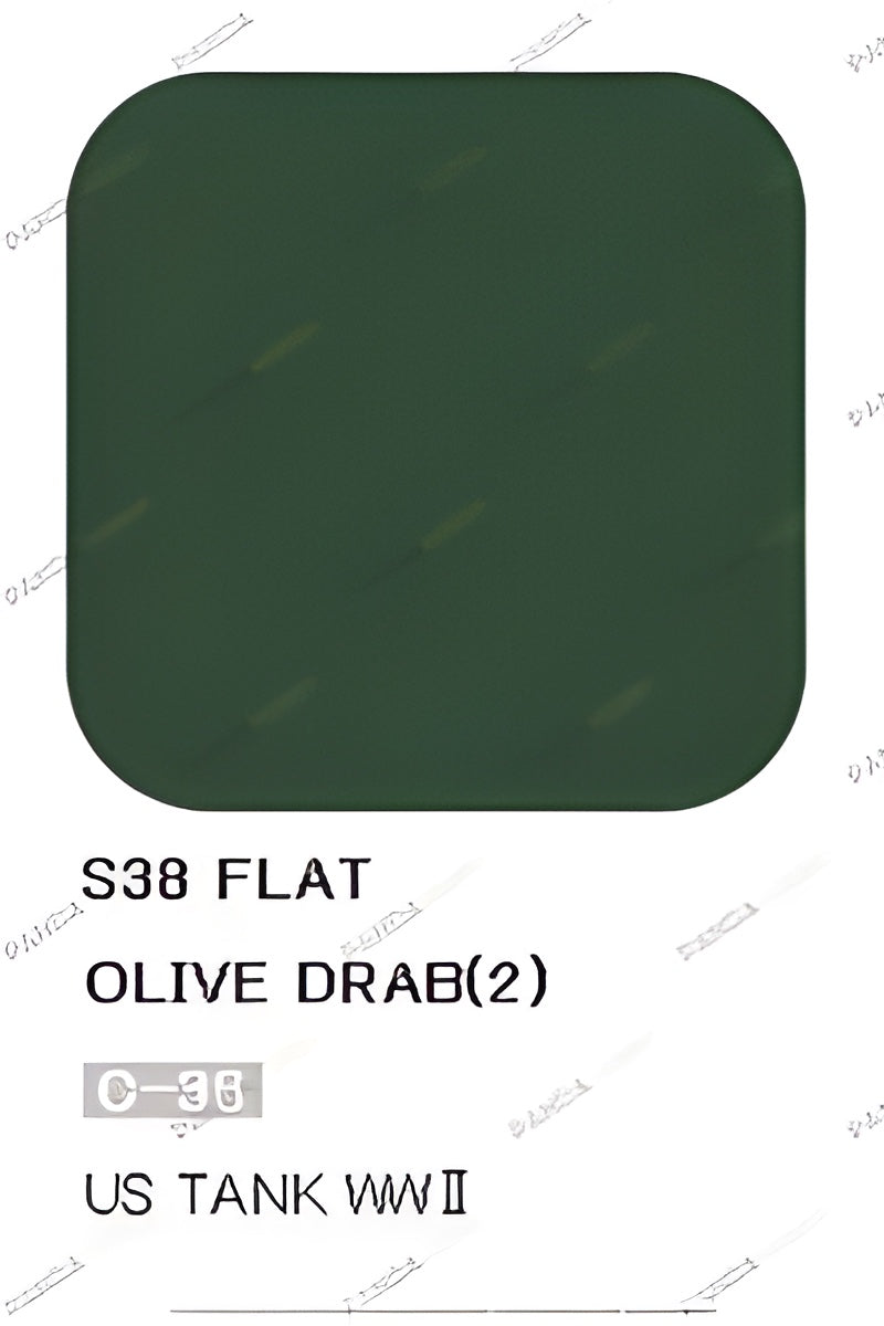 Mr Hobby Mr Color Spray - S38 Olive Drab 2 (Flat/Tank)