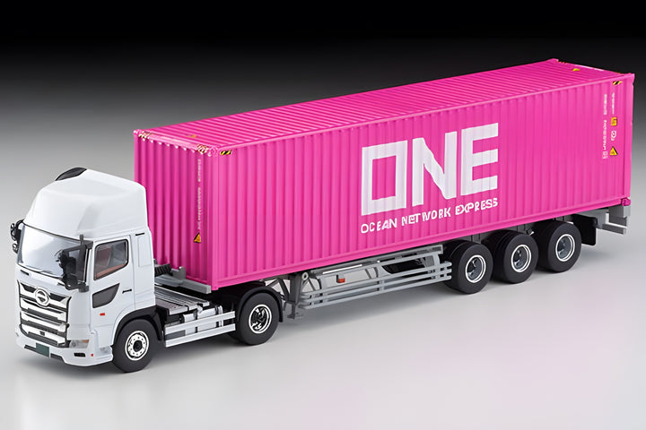 Tomica Limited Vintage 1/64 LV-N292B Hino Profia 40ft Marine Container Trailer One