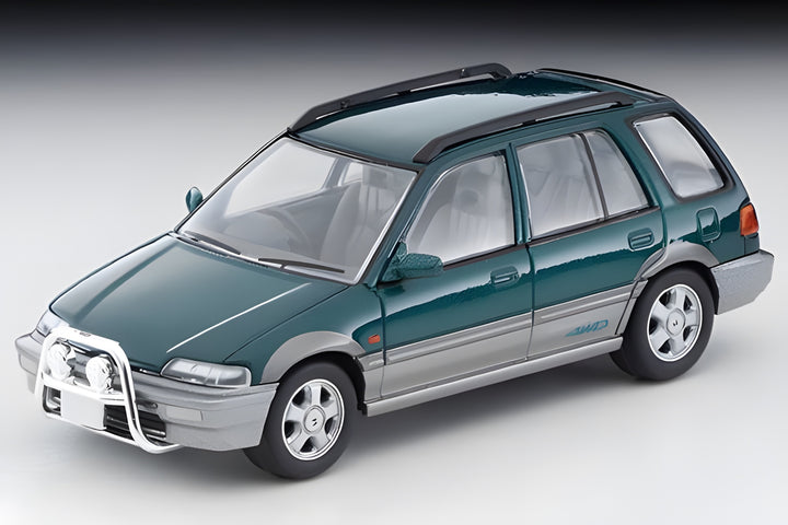 Tomica Limited Vintage 1/64 LV-N293B Honda Civic Shuttle Beagle 1994 Green And Grey
