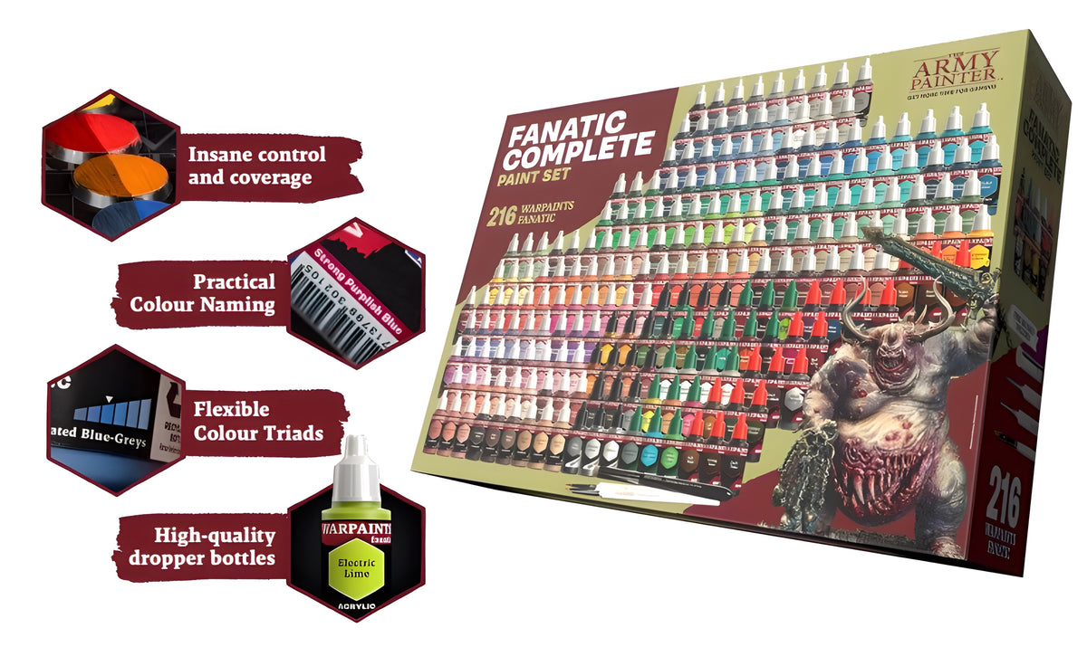 Army Painter Warpaints Fanatic Complete Paint Set