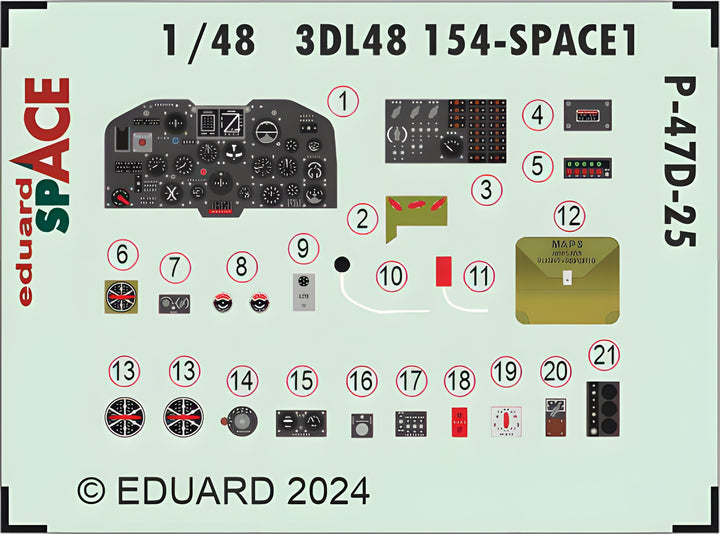 Eduard P-47D-25 SPACE 1/48 for MINIART