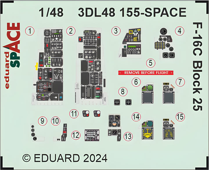 Eduard F-16C Block 25 SPACE 1/48 for TAMIYA