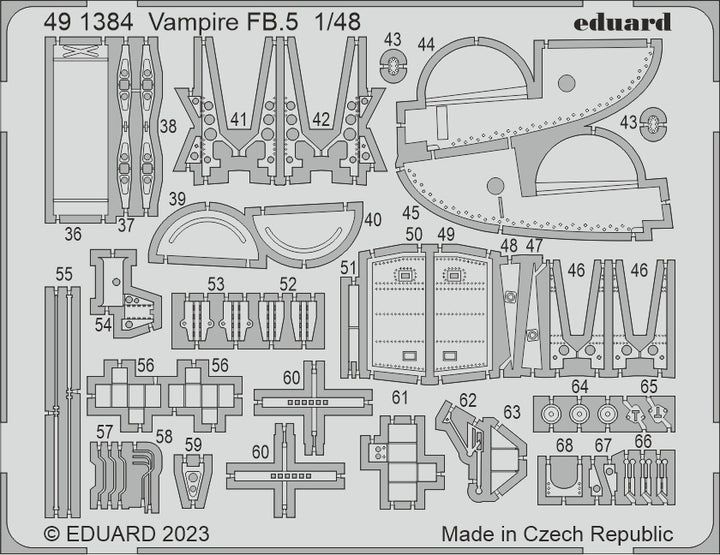 Eduard Vampire FB.5 1/48 Big Ed for AIRFIX