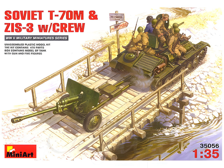 MiniArt Soviet T-70 M & ZiS -3 w/ Crew (1/35)