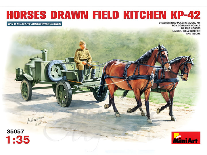 MiniArt 1/35 Horses Drawn Field Kitchen KP-42