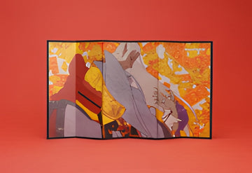 Mononoke Mini Folding Screen Ink Painting Medicine Seller's Otherself