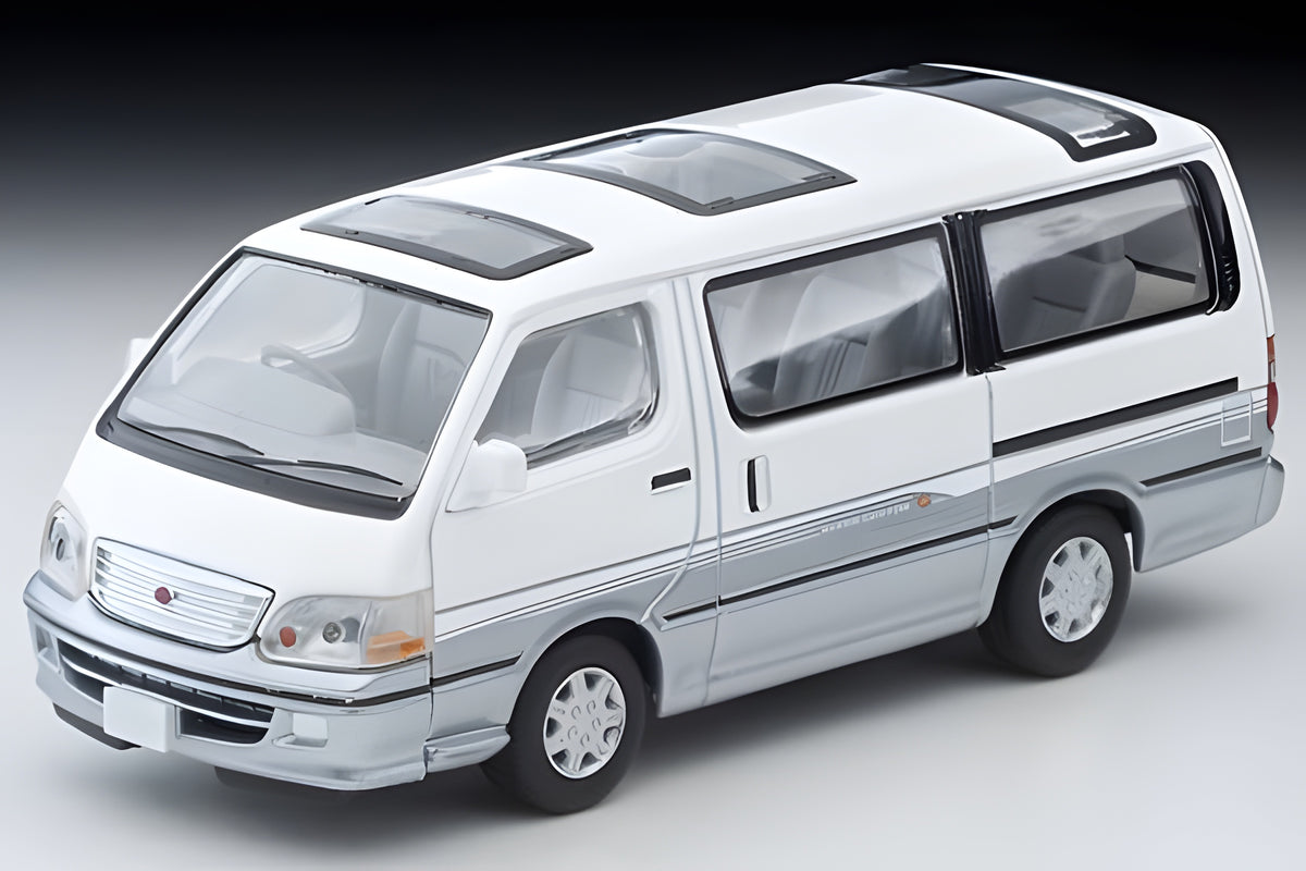 Tomica Limited Vintage NEO 1/64 LV-N216d HiAce Super Custom G White and Silver 2001