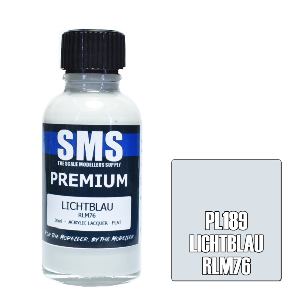 The Scale Modellers Supply (SMS) Premium LICHTBLAU RLM76 30ml | 787099995454
