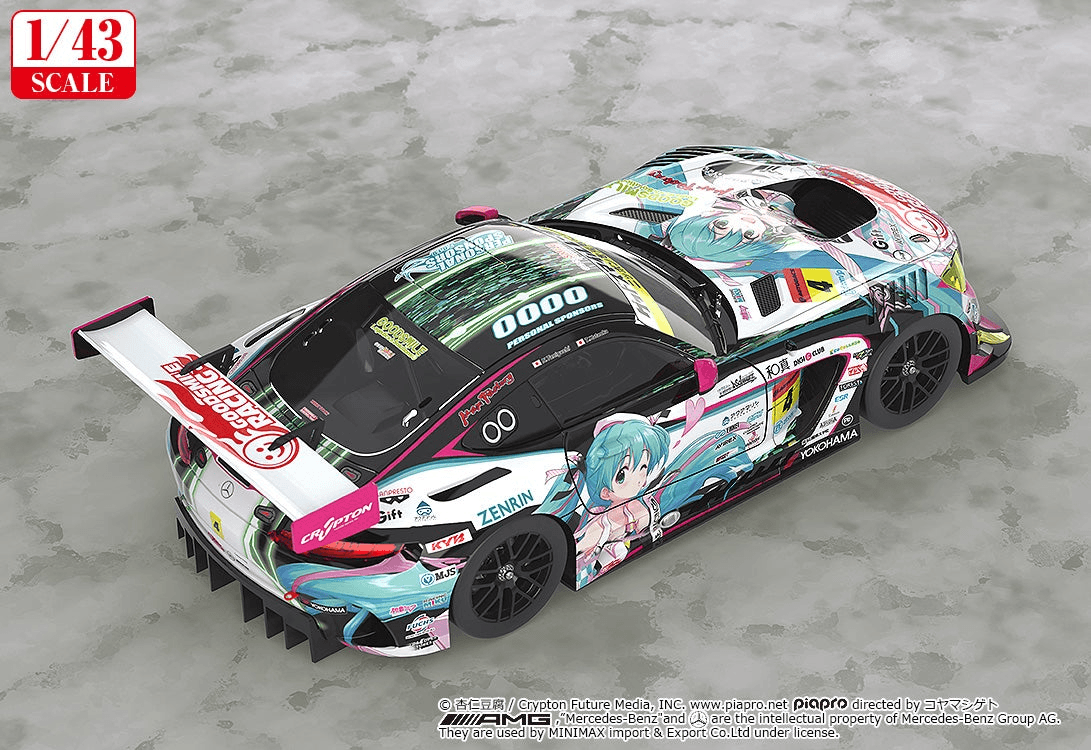 (Rerelease) 1/43rd Scale Good Smile Hatsune Miku AMG: 2019 Ver.