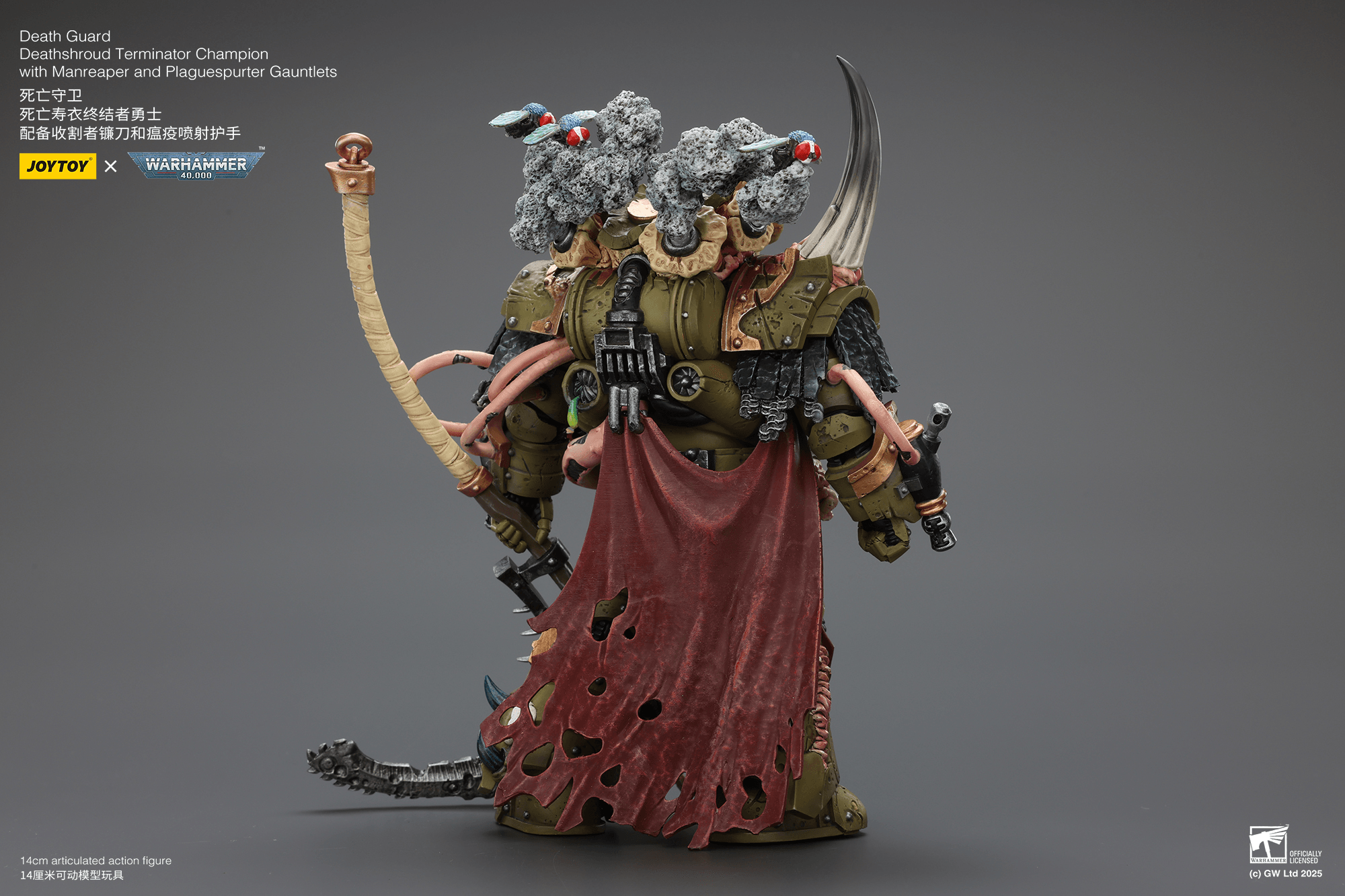 Death Guard Deathshroud Terminator Champion with Manreaper and Plaguespurter Gauntlets | 6927054402571