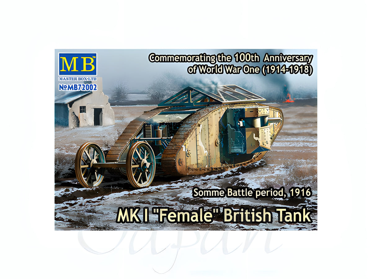 Master Box 1/72 Mk.I 'Female' British Tank, Somme Battle period, 1916