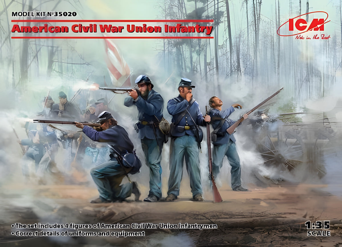 ICM 1/35 American Civil War Union Infantry (new molds)