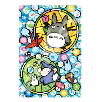 Ensky Petite Artcrystal Puzzle 126-AC64 Totoro and Glassy Marbles "My Neighbor Totoro"