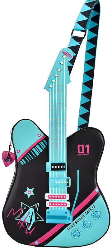 Hatsune Miku Guitar-Shaped Shoulder Bag