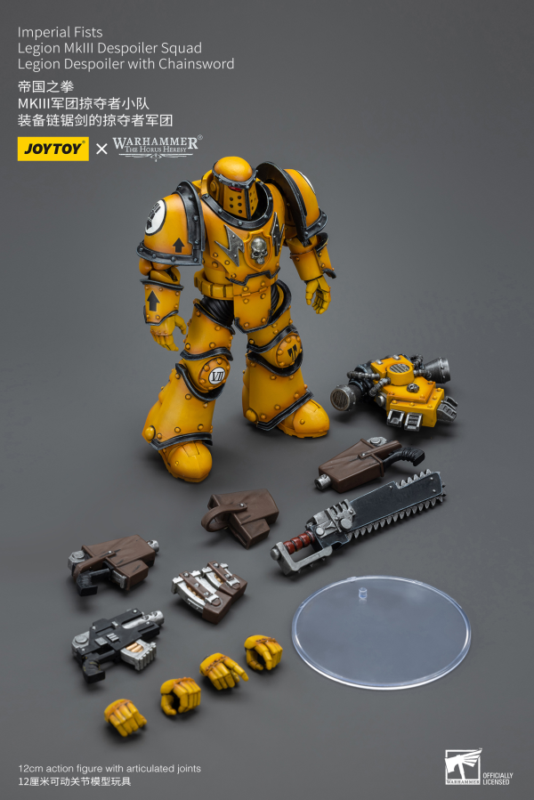 Joy Toy Imperial Fists Legion MkIII Despoiler Squad Legion Despoiler with Chainsword(6973130379091)(6973130379091)