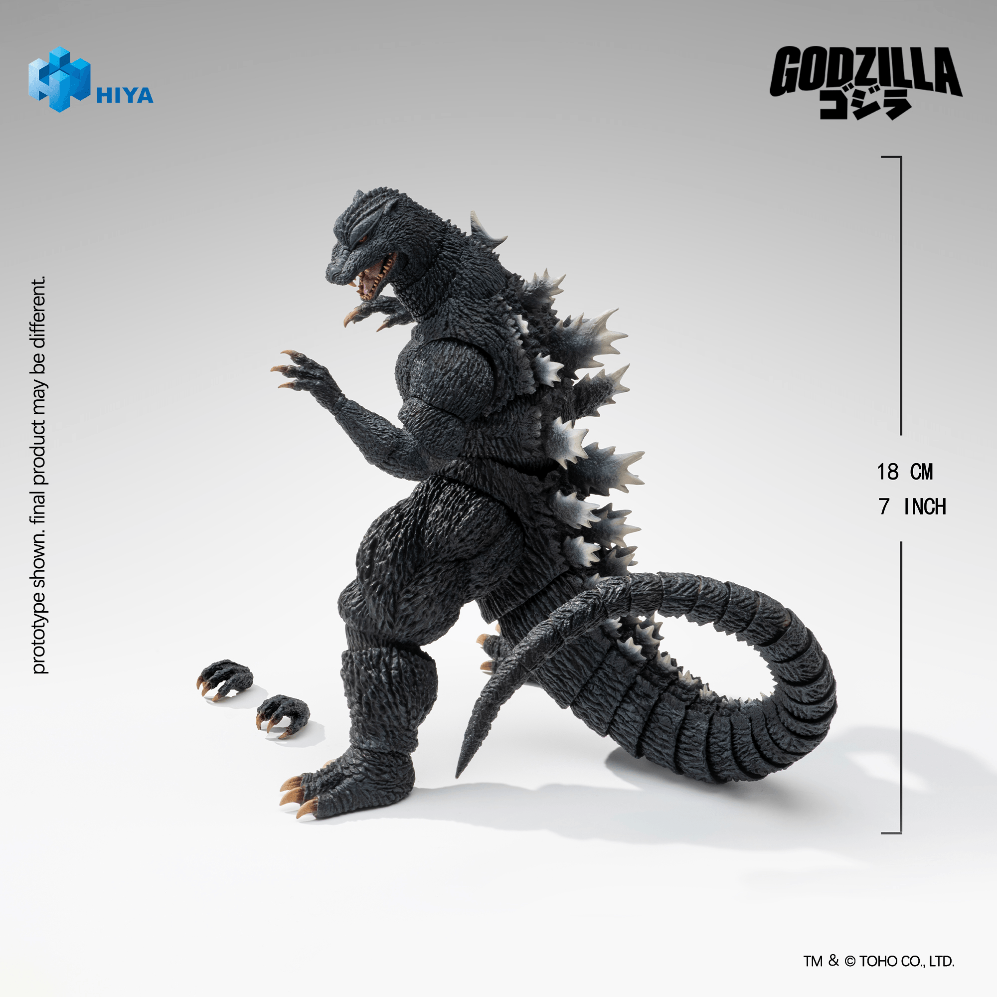 None Scale 7 Inch Godzilla Final Wars 2004 Godzilla Action Figure