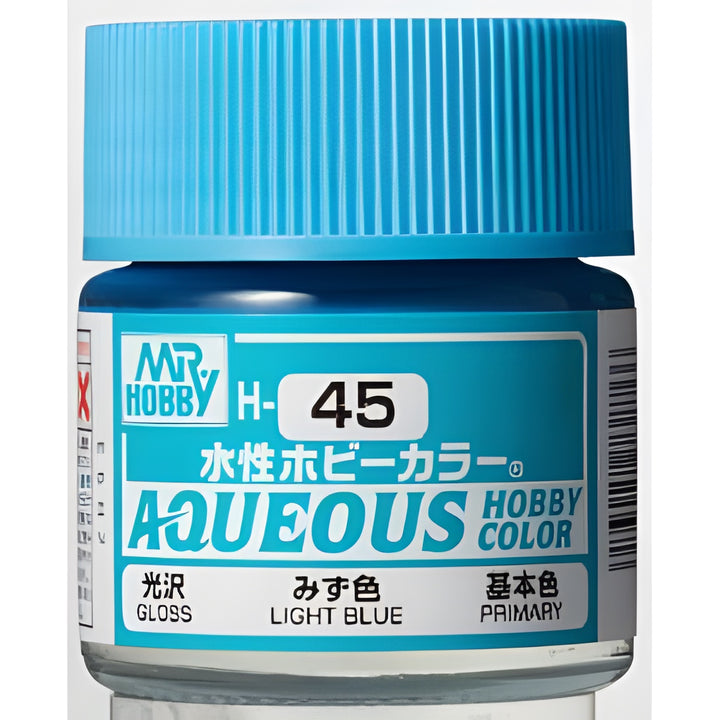 Mr Hobby AQUEOUS HOBBY COLOR - H45 GLOSS LIGHT BLUE (PRIMARY)