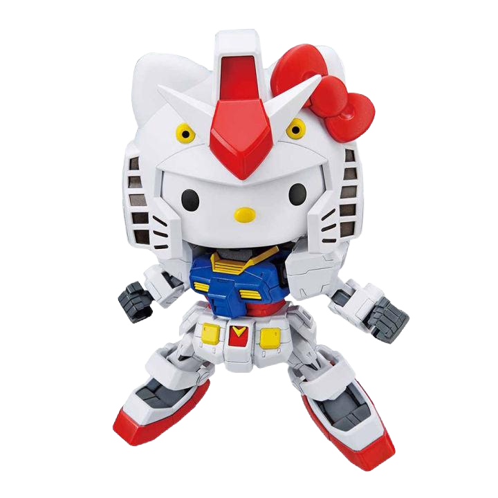 ★未組立★HELLO KITTY GUNDAM バンダイ RX-78-2 プラモ NEW Bandai Hello Kitty x RX-78-2 Gundam SD EX-Standard
