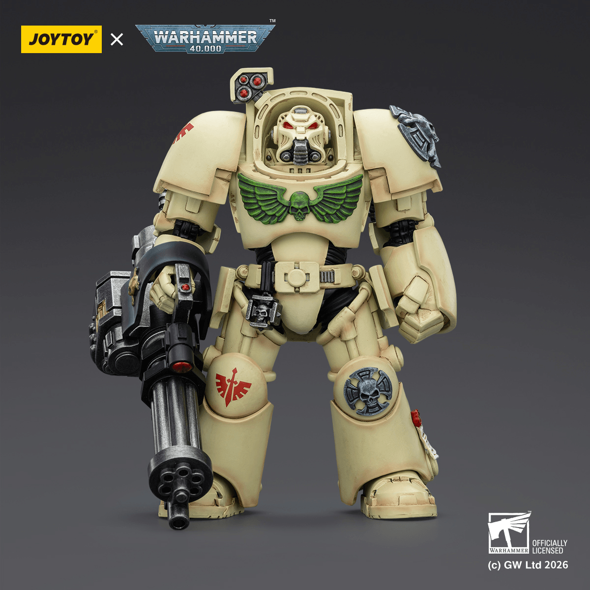 Dark Angels Deathwing Terminator 3 with Power Fist and Assault Cannon | 6927054403141