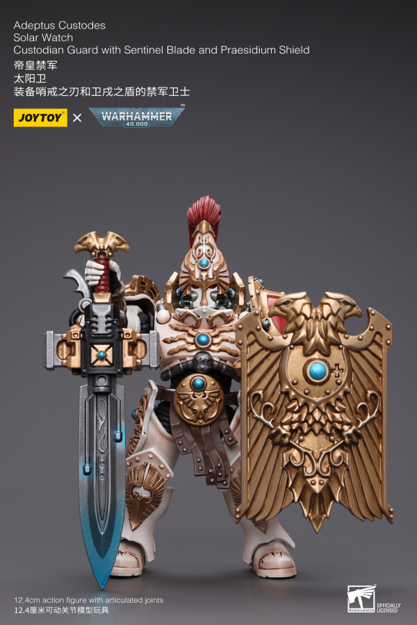 Joy Toy Adeptus Custodes Solar Watch Custodian Guard with Sentinel Blade and Praesidium Shield(6973130379343)(6973130379343)