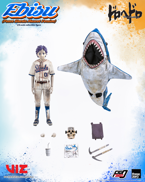 threezero Dorohedoro - FigZero Ebisu (Peace Sharks Mascot Version) | 4895250815391