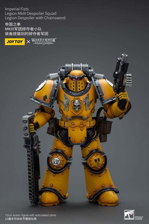 Joy Toy Imperial Fists Legion MkIII Despoiler Squad Legion Despoiler with Chainsword(6973130379091)(6973130379091)