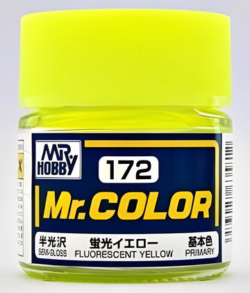 Mr Hobby Mr. Color 172 - Fluorescent Yellow (Gloss/Primary)