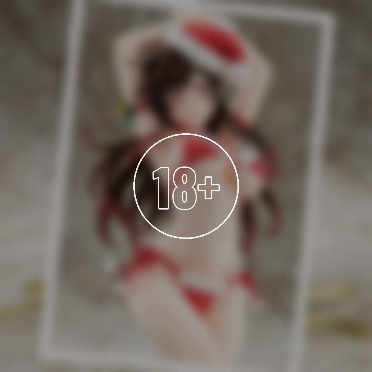 1/6 scaled pre-painted figure of "Rent-A-Girlfriend" MIZUHARA Chizuru in a Santa Claus bikini de fluffy figure 2nd Xmas - 18+ adults only cover