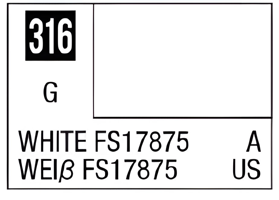 Mr Hobby Mr. Color 316 White FS17875 (Gloss/Aircraft)