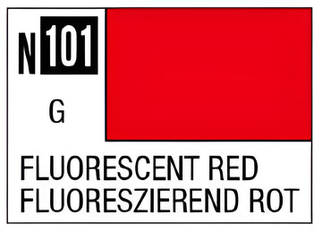 Mr Hobby Acrysion N101 - Fluorescent Red (Semi-Gloss/Primary)