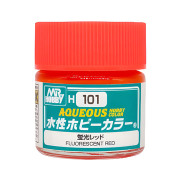 Mr Hobby H101 AQUEOUS HOBBY COLOR FLUORESCENT RED