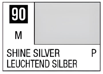 Mr Hobby Mr. Color 90 - Shine Silver (Metallic/Primary)