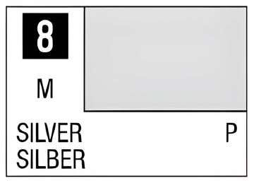 Mr Hobby Mr. Color 8 - Silver (Metallic/Primary)
