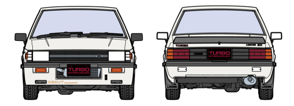 Hasegawa [HC34] 1:24 MITSUBISHI LANCER EX 1800GSR TURBO (INTERCOOLER)(4967834211346)(4967834211346)