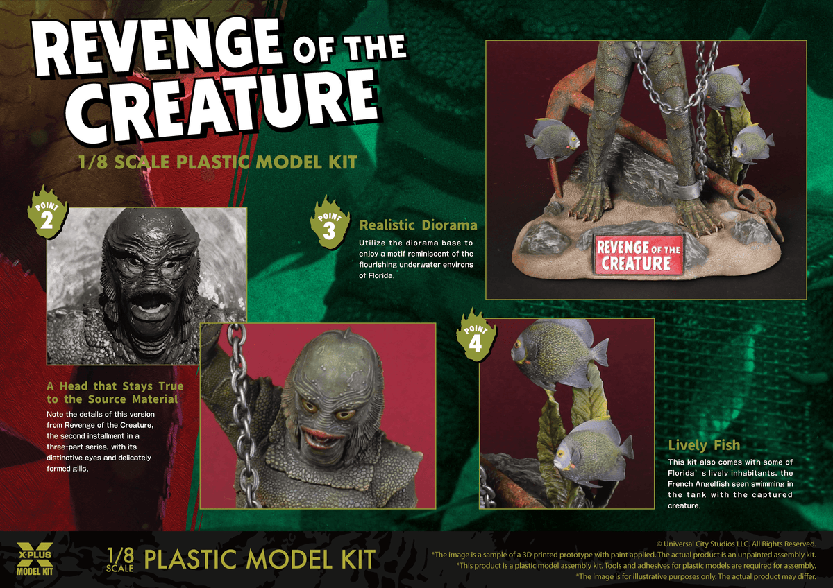 1/8 Scale Revenge of the Creature Plastic Model Kit