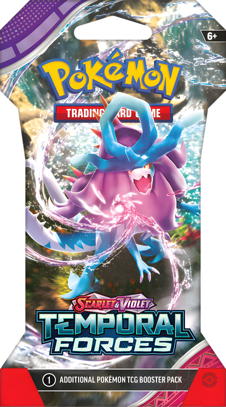 SLEEVED POKEMON SV5 TEMPORAL FORCES Booster PACK