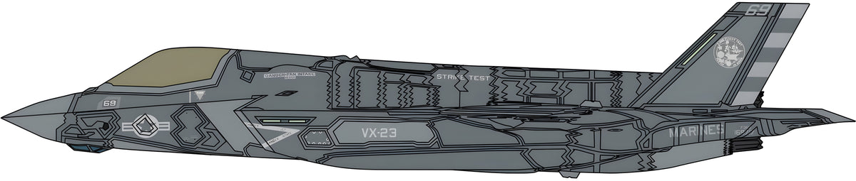 1/72 F-35 LIGHTNING II (B Version) "U.S.NAVY VX-23 Test of taking off and landing on KAGA"
