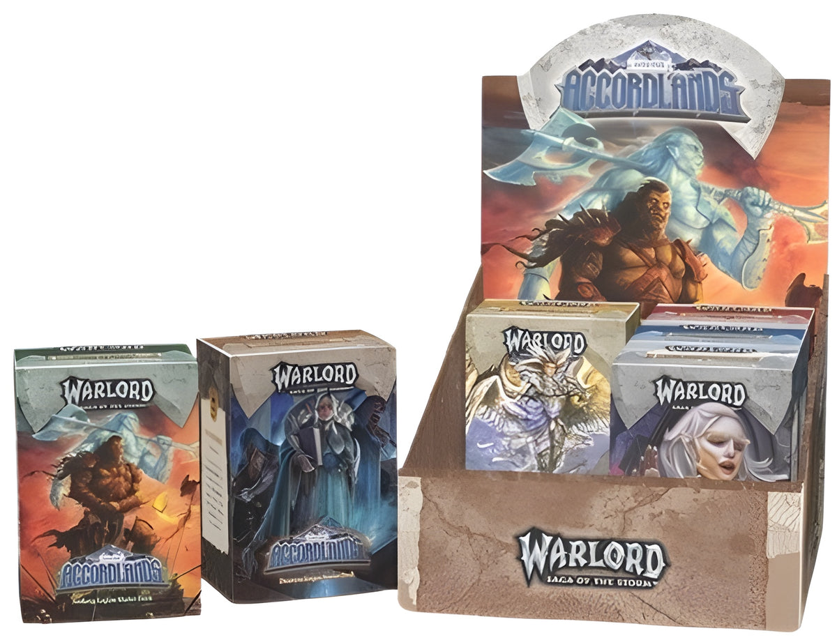 Warlord: Saga of the Storm - Into the Accordlands Starter Deck Display