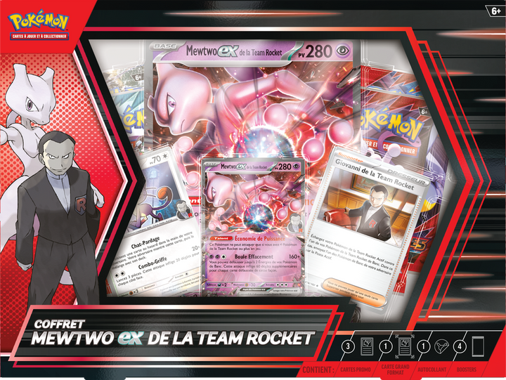Pokemon French Team Rocket’s Mewtwo EX BOX