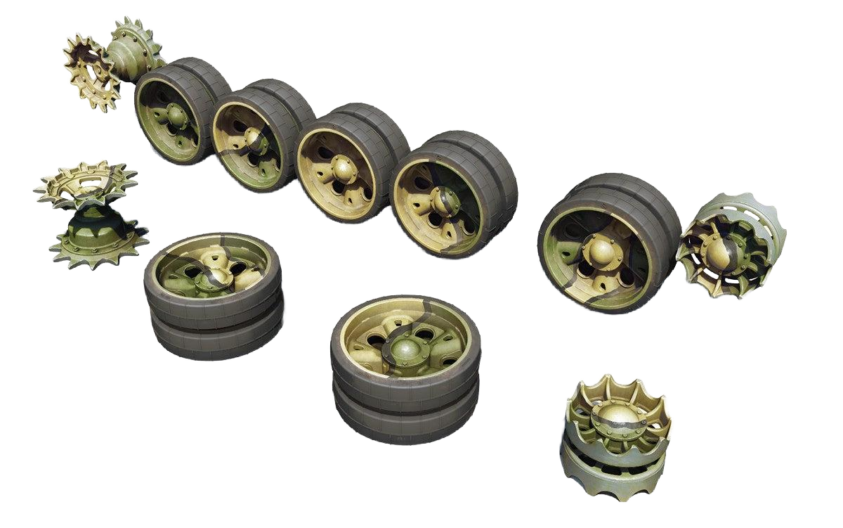 Miniart [37058] 1/35 T-55/T-55A Wheels Set | 4820183311429