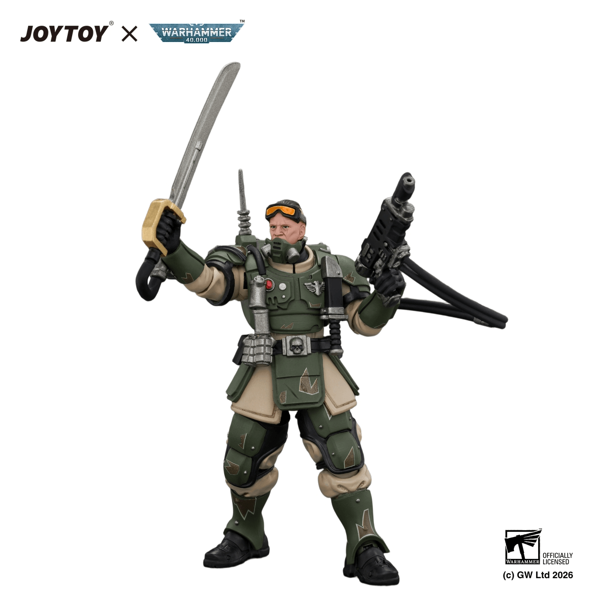 Astra Militarum Kasrkin 7 with Hot-shot Laspistol and Power Sword