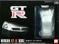 BANDAI 1/43 Nissan GT-R (R35 Titanium Gray)