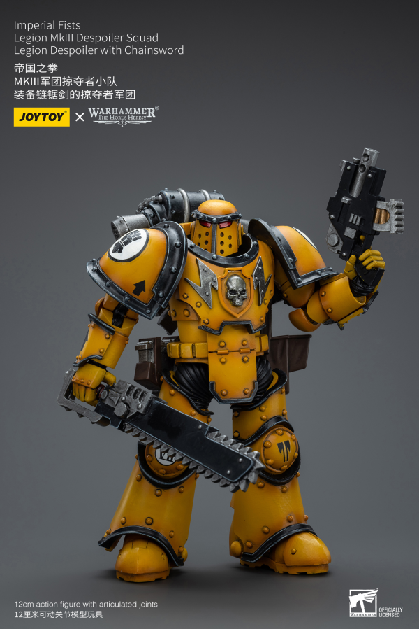 Joy Toy Imperial Fists Legion MkIII Despoiler Squad Legion Despoiler with Chainsword(6973130379091)(6973130379091)